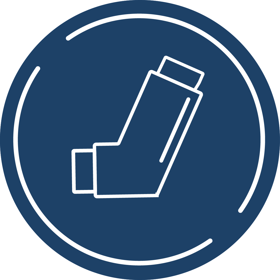 Asthma testing icon